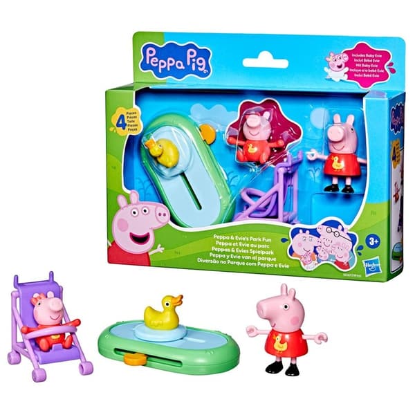 PEPPA PIG Lekset 3" Playset Peppa And Evies Park Fun