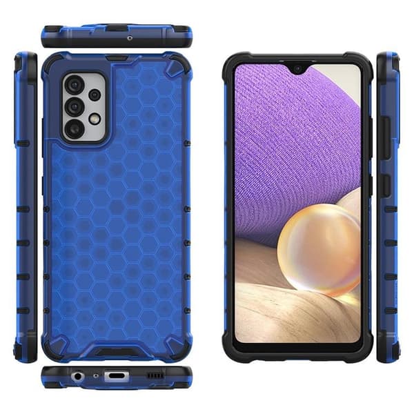 Honeycomb Galaxy A03s Skal Armored Gel Frame - Blå Blå