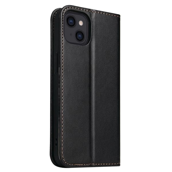 FIERRE SHANN iPhone 14 Plånboksfodral i Konstläder - Svart