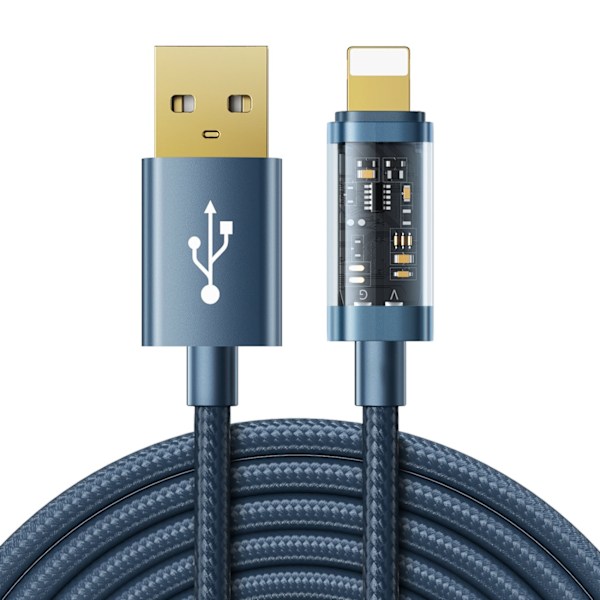 Joyroom Kabel - Lightning 2.4A 20W 1.2m - Blå