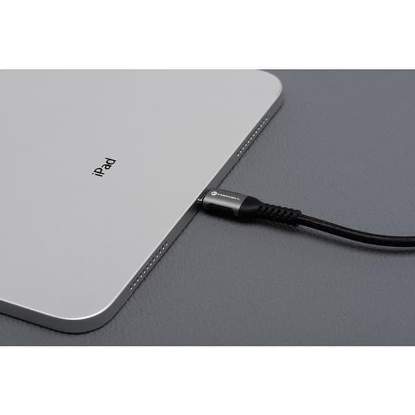 Forcell USB-A till Lightning Kabel 12W 3m 2.4A Cafule - Svart Svart