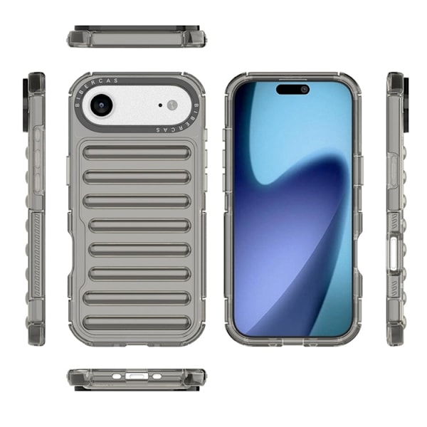 Mobilskal till iPhone Air Stripe Design Detachable - Grå Grå