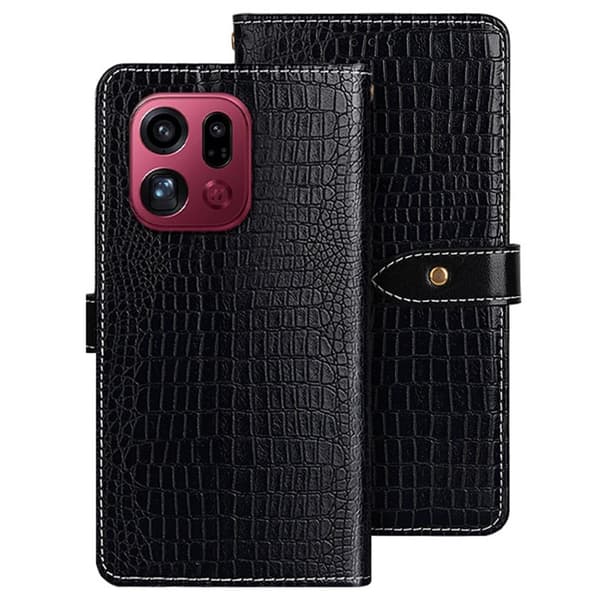 IDEWEI Oppo Find X9 Pro Plånboksfodral Konstläder Flip - Svart