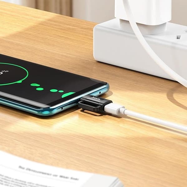 Hoco Adapter OTG USB-C Til Lightning 3A UA31E - Sort Black