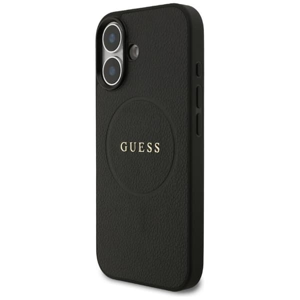 Guess Mobilskal till iPhone 17 MagSafe Grained Ring - Svart Svart
