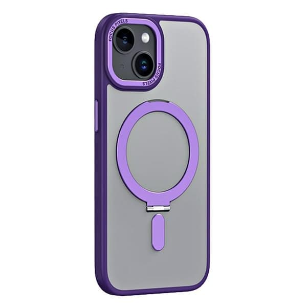Mobilskal till iPhone 15 Plus Magsafe Kickstand - Lila Lila