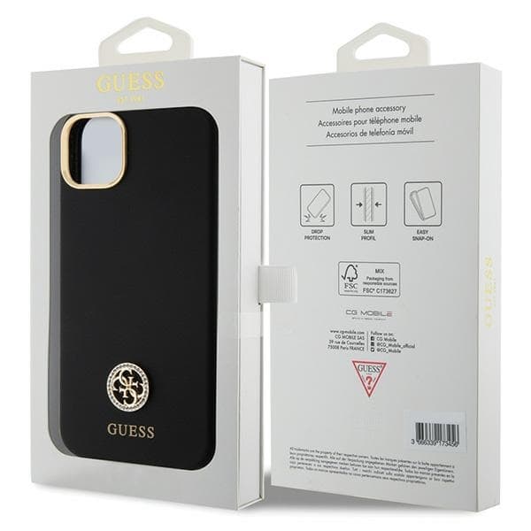 Guess Mobilskal till iPhone 14 Plus/15 Plus MagSafe Silikon Strass 4G