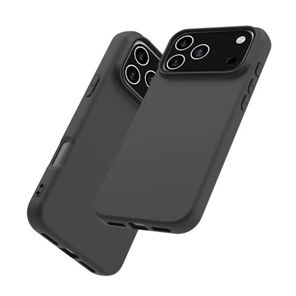BOOM telefontaske til iPhone 17 blød mat bagside TPU - sort Svart