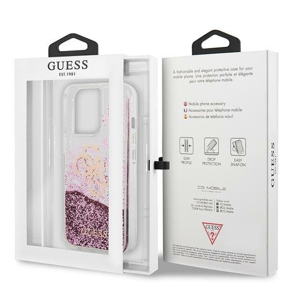 Guess telefontaske til iPhone 13 Pro Max MagSafe 4G Glitter Liquid