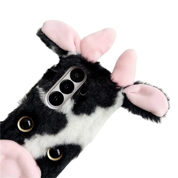 Mobilskal till Galaxy Z Fold7 5G Plush Cow Hård PC - Blå Blå