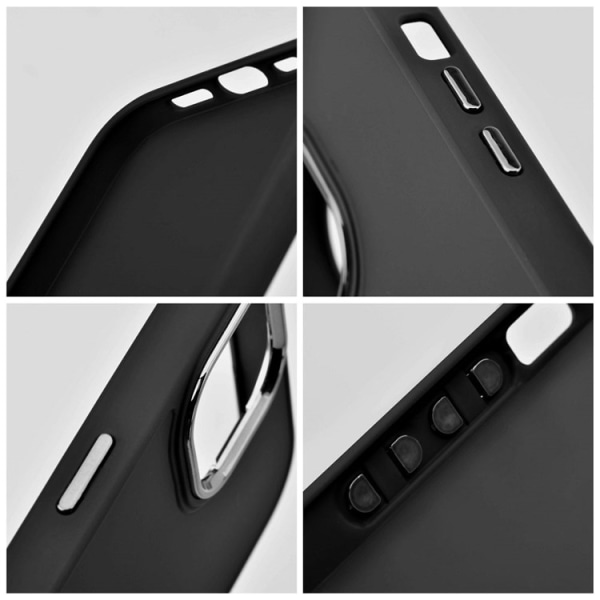 iPhone SE 2022 -matkapuhelimen suojakehys - musta