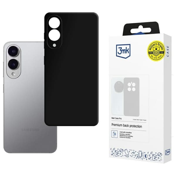 3MK Telefontaske til Galaxy S25 Edge Matt Pro - Sort