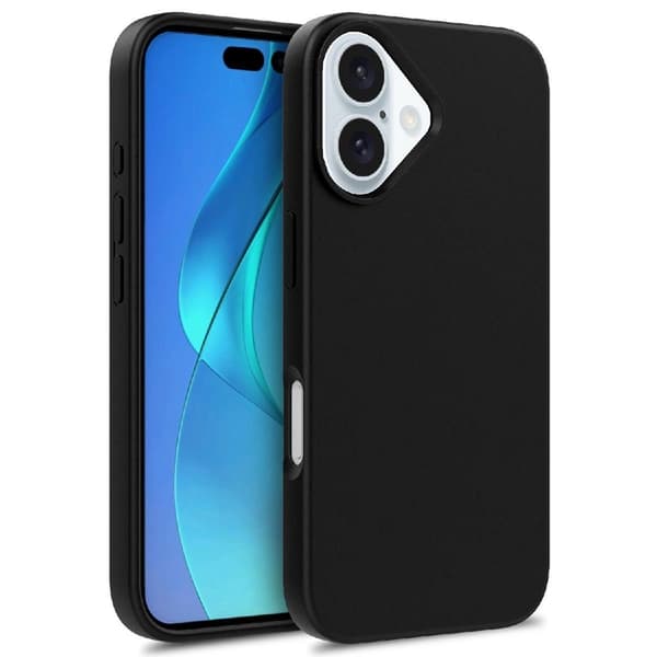 Telefontaske til iPhone 16 Pro flere farver hvede - sort Black