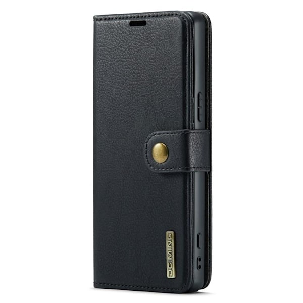 DG.MING Sony Xperia 1 V Plånboksfodral Äkta Läder 2in1 - Svart Svart