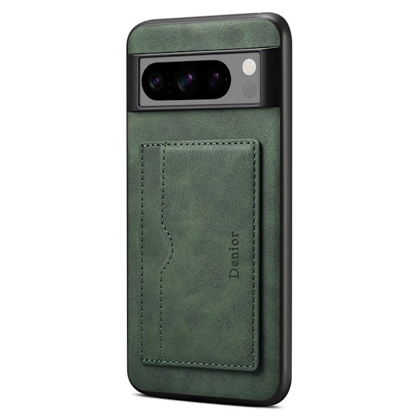 DENIOR Google Pixel 8 Pro Fodral Konstläder Ställ - Grön