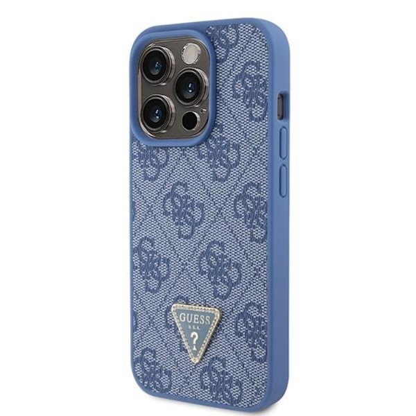 Guess iPhone 15 Pro Mobilskal Triangle Strass - Blå
