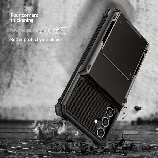 Mobilskal för Samsung Galaxy S26 Plus PC + TPU med kortfack - Blå