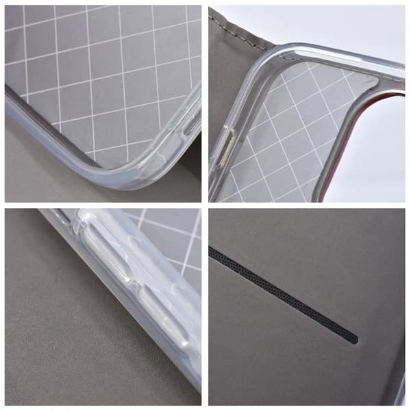 Xiaomi Redmi 14C Plånboksfodral Smart Magneto - Vinröd Vinröd