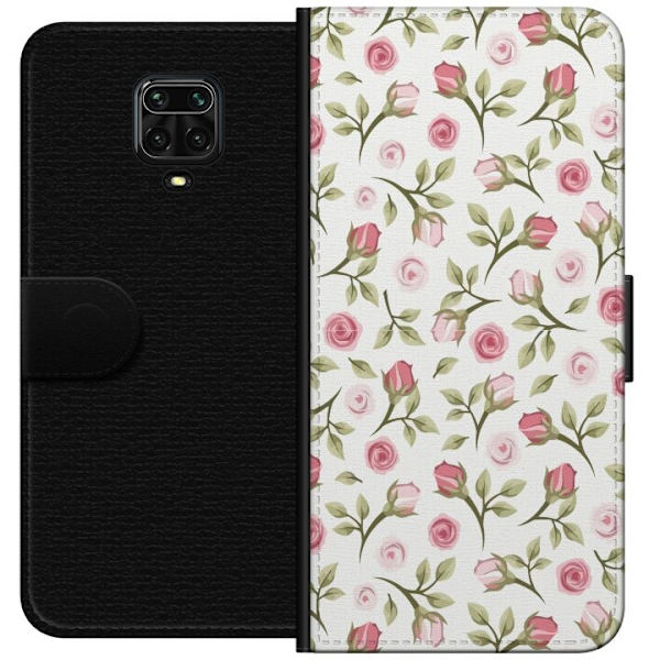 Plånboksfodral till Xiaomi Redmi Note 9S med Blommigt