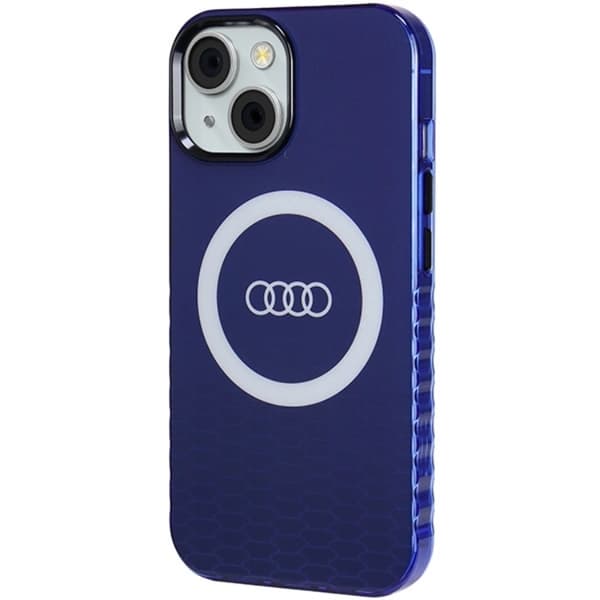Audi iPhone 15/14/13 Cover Magsafe IML Big Logo - Blå Blå