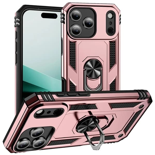 Mobilskal till iPhone 17 Pro Max med Kickstand - Roséguld Roséguld