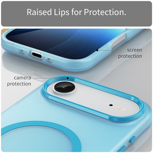 Mobilskal till iPhone Air MagSafe Slim Matte Translucent - Blå Blå