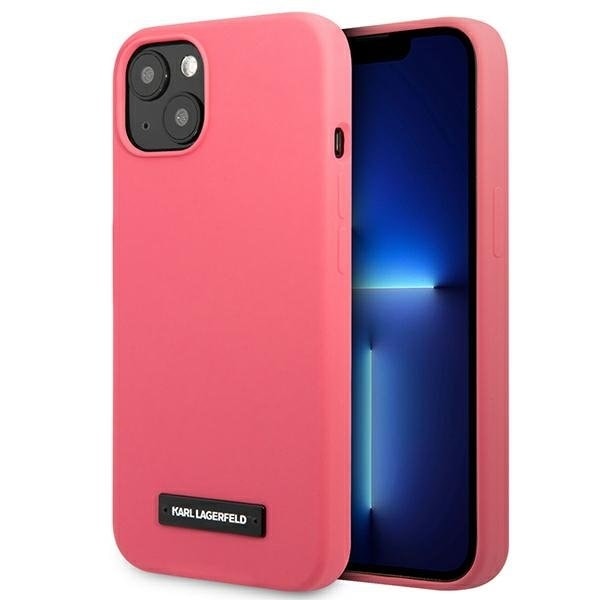 Karl Lagerfeld iPhone 13 mini Skal Silicone Plaque - Fuchsia
