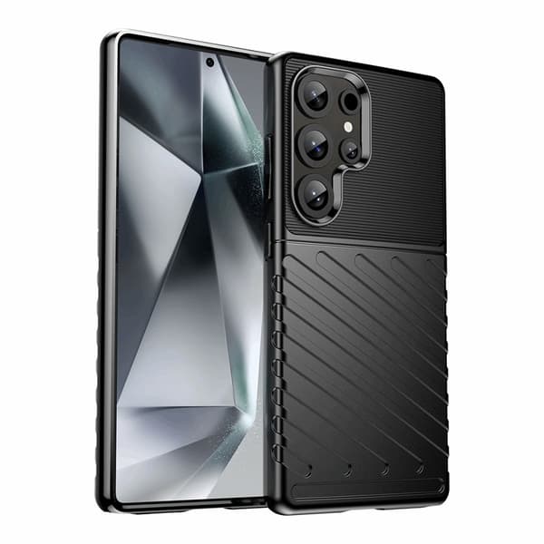 Mobilskal till Galaxy S25 Ultra Thunder Armored - Svart Black
