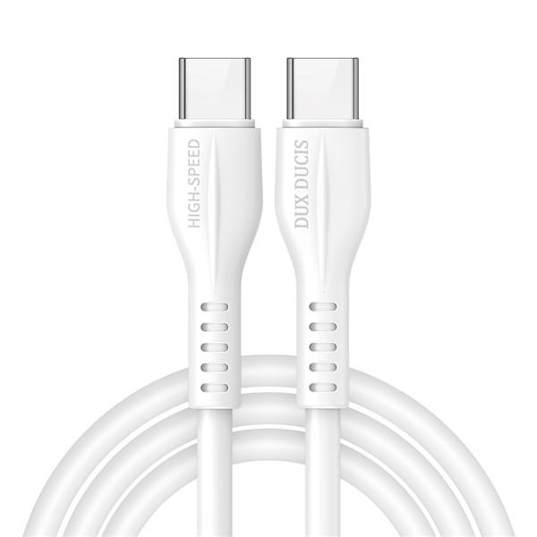 Dux Ducis USB-C - USB-C 60 W kaapeli - 2,4A, 1M - VALKOINEN White