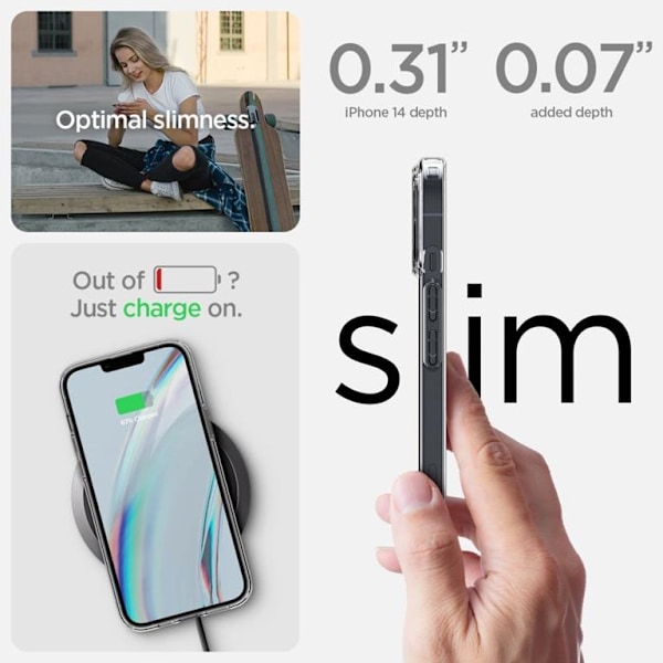 Spigen iPhone 14 Pro Härdat Glas Skärmskydd (2 Pack) + Skal Crystal Pack