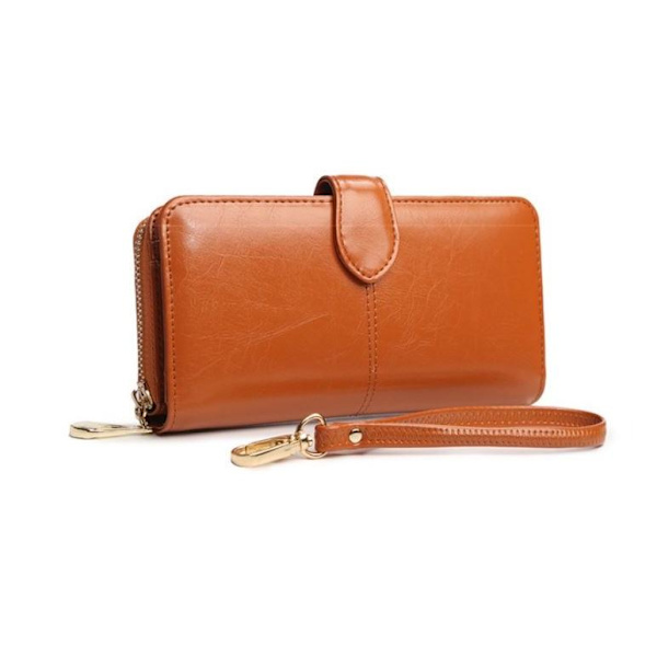 Lynlås Clutch Multipurpose Pung - Brun Brown