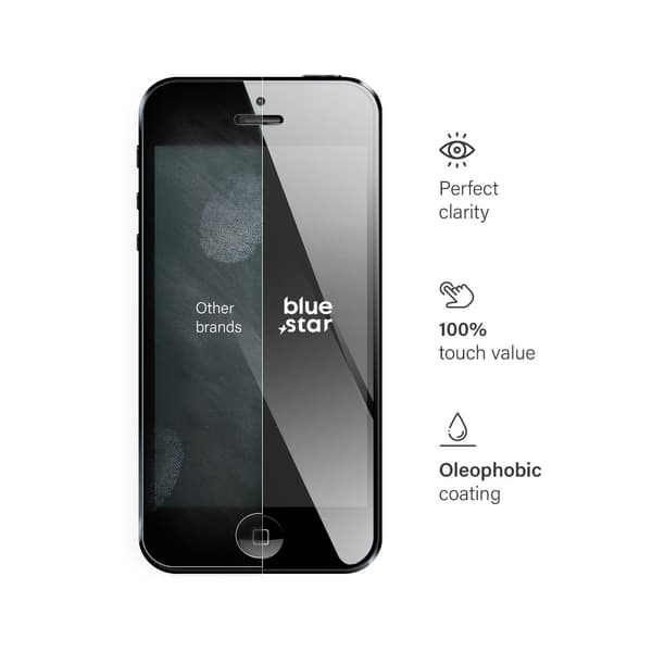 Blue Star Karkaistu lasinen näytönsuoja Apple iPhone 5/5S:lle