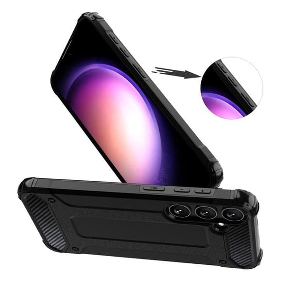 Galaxy S24 Plus -puhelimen suojakuori Hybrid Armor - sininen Blå