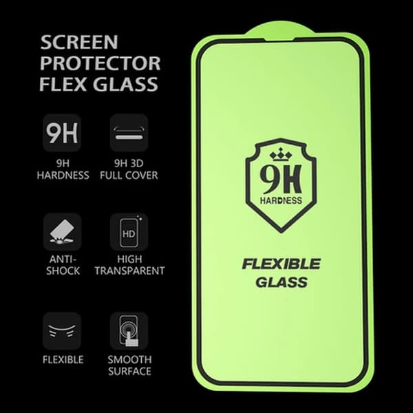 Bestsuit Xiaomi Redmi Note 14 Flexibel Hybrid Glas Full Glue Svart