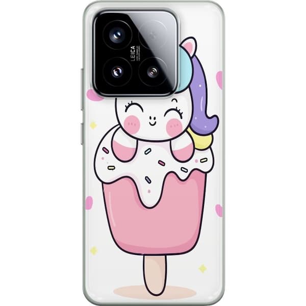 Telefontaske til Xiaomi 15 med Happy Unicorn