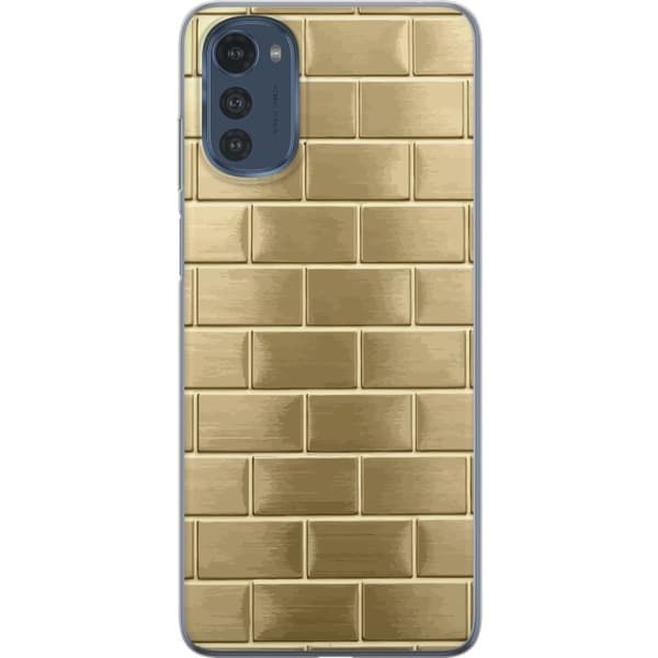 Mobilcover til Motorola Moto E32s med Gyldne Mursten