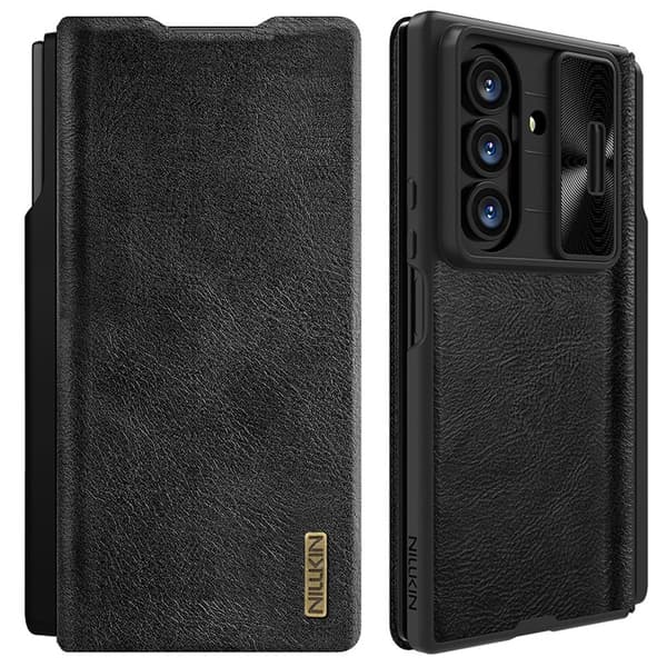 Nillkin Galaxy Z Fold 7 Plånboksfodral Qin Pro Svart