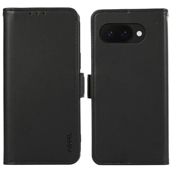 ABEEL Mobilskal till Google Pixel 9a KonstLäder RFID-Skydd - Svart