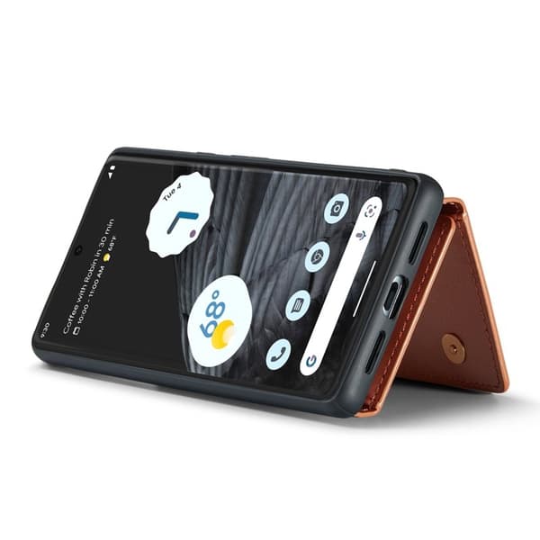 DG.MING M3 Series Konstläder Plånboksfodral för Google Pixel 7 Pro 5G Roséguld