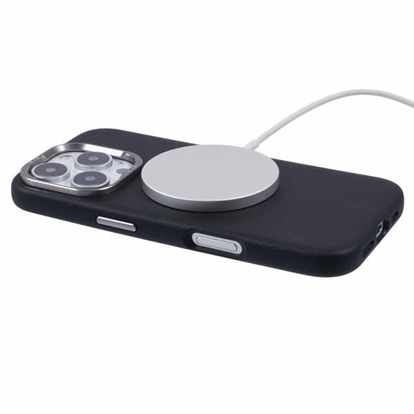 X-LEVEL Mobilskal till iPhone 16 Pro Magnetiskt PU Läder PC Svart