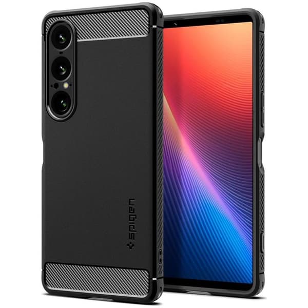 Telefontaske til Sony Xperia 1 VII Rugged Armor - Mat Sort Svart