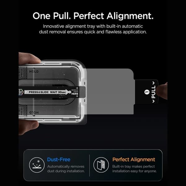 Spigen Härdat Glas Skärmskydd För iPhone Duo Ez Fit - Clear