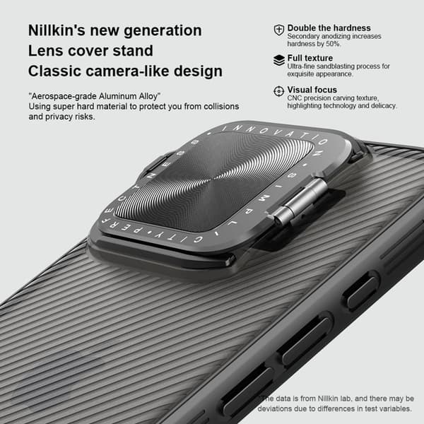 NILLKIN Camshield Prop Series Mobilskal till iPhone 16 Pro Vit
