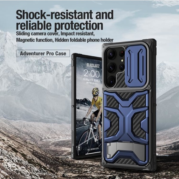 Nillkin Galaxy S23 Ultra Case Adventurer Pro Hybrid - sininen