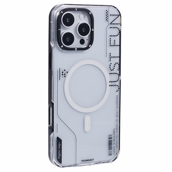 Youngkit Mobilskal till iPhone 16 Pro Magafe Detachable 2-in-1 Svart