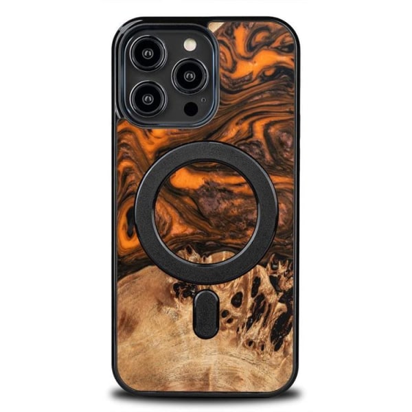 Bewood iPhone 14 Pro Max matkapuhelimen kansi Magsafe Unique Orange - musta