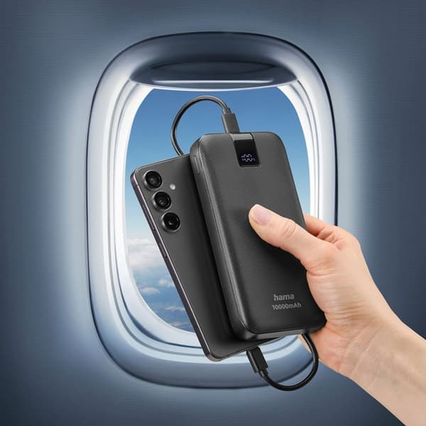 HAMA Powerbank Pd 10000mah 2xUSB-C+1xUSB-A Antracit