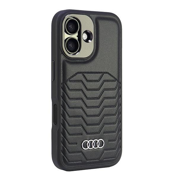 Audi telefontaske til iPhone 16 MagSafe Syntetisk Læder - Sort Black