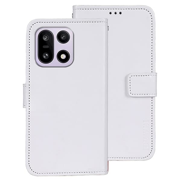 IDEWEI OnePlus 15 5G Plånboksfodral Crazy Horse Konstläder - Vit Vit