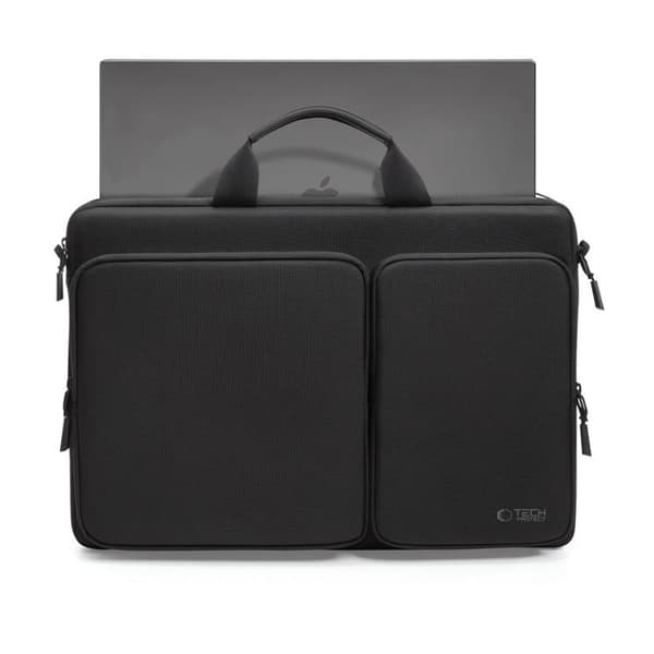 Tech-Protect Computertaske 17" Defender - Sort Svart